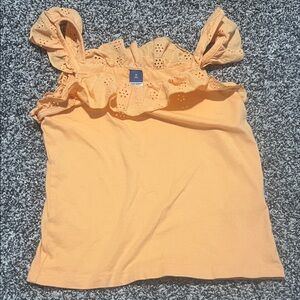 Old Navy Peach Eyelet Ruffle Camisole